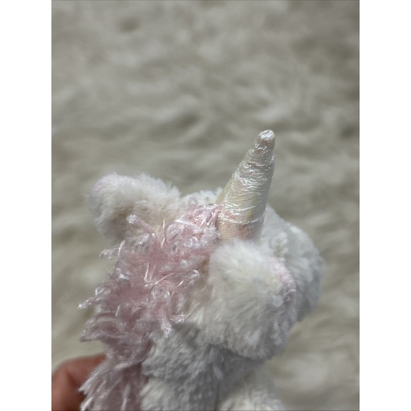Jellycat London Bashful Unicorn White Pink Mane Plush 8" Stuffed Animal Retired - Picture 8 of 11